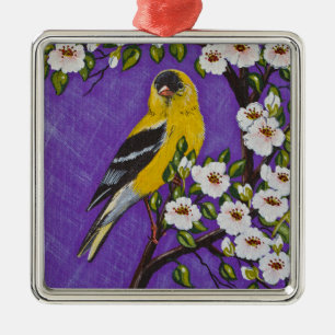 The American Goldfinch Metal Tree Decoration