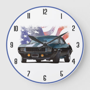 The American Muscle car Large Clock
