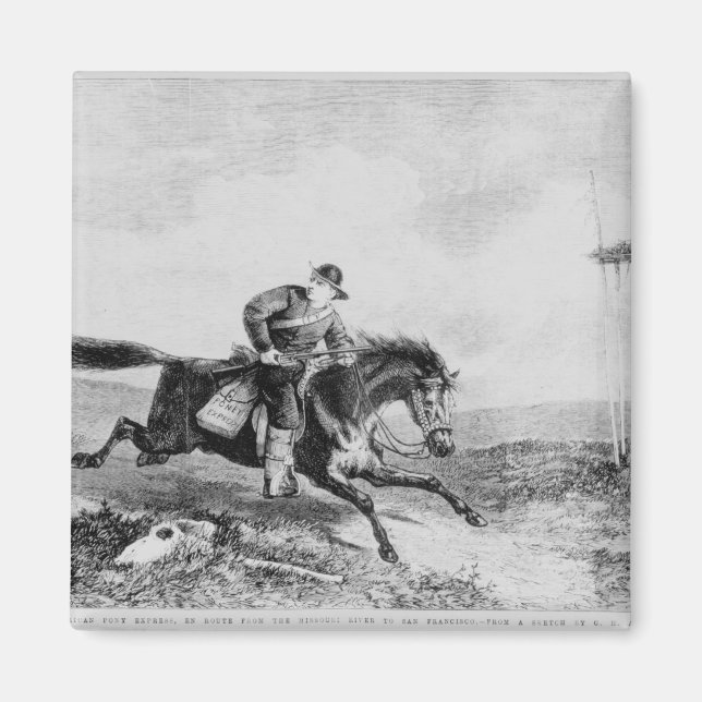 The American Pony Express Magnet (Front)
