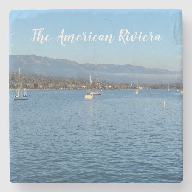 The American Riviera Stone Coaster (Front)