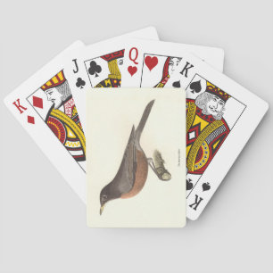 The American Robin (Turdus migratorius) NY Birds Playing Cards