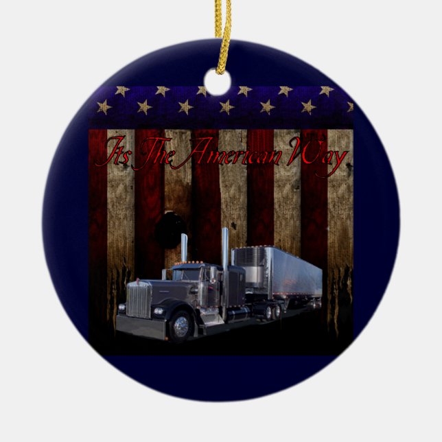 The American Way Ceramic Tree Decoration (Front)