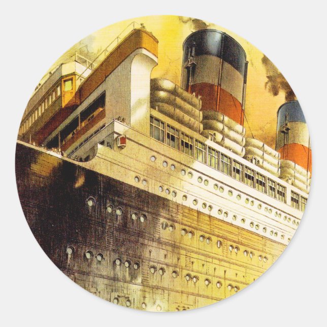 "The American Way to America" Classic Round Sticker (Front)