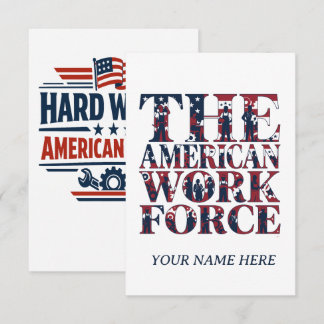 The American Work Force Labour Day Thank You Card