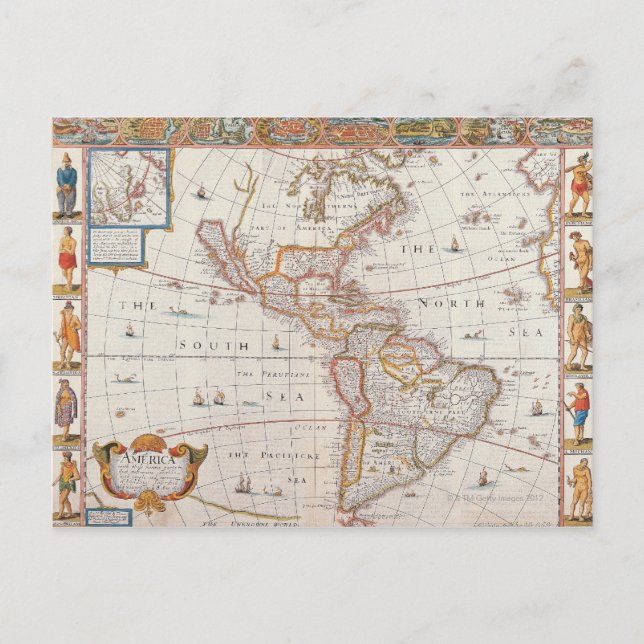 The Americas 3 Postcard (Front)