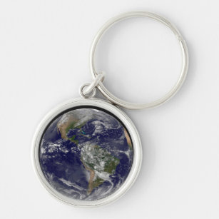 The Americas On Earth Day. Key Ring