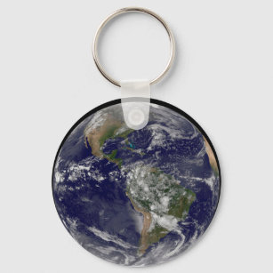 The Americas On Earth Day. Key Ring