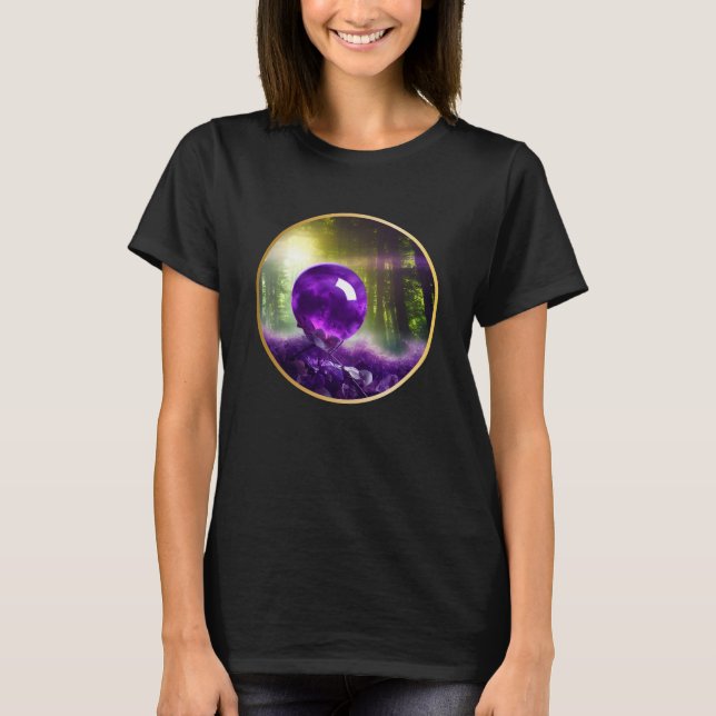 The Amethyst Orb Fantasy Digital Art T-Shirt (Front)