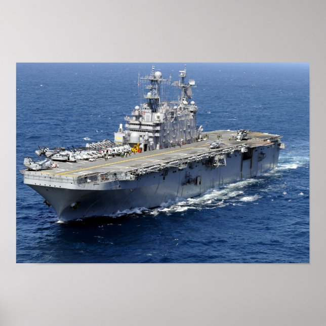 The amphibious assault ship USS Peleliu Poster (Front)