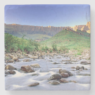 The Amphitheatre And Tugela River In Drakensberg Stone Coaster