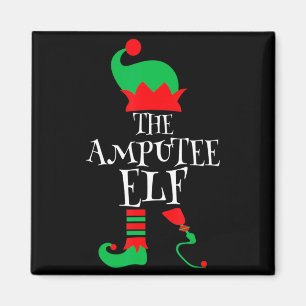 The Amputee Elf Christmas Funny Limb Surgery Joke  Magnet