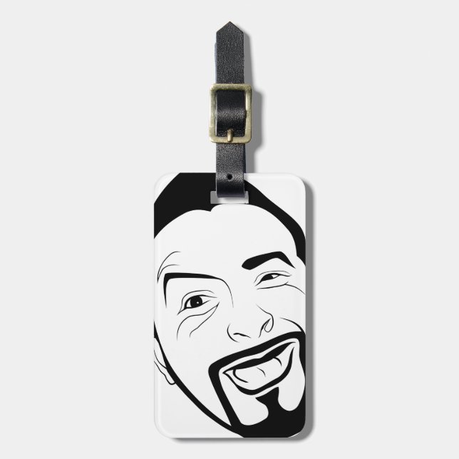 The amused Koksmann Luggage Tag (Front Vertical)