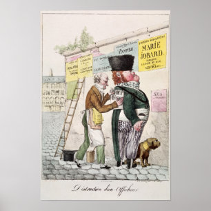 The Amusement of a Bill Sticker, 1820 Poster