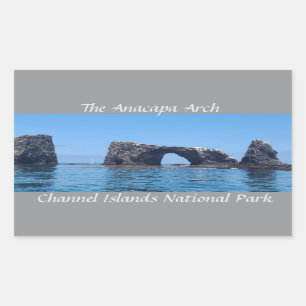 The Anacapa Arch Rectangular Sticker