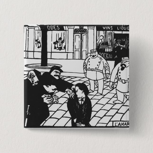 The Anarchist, 1892 15 Cm Square Badge (Front)