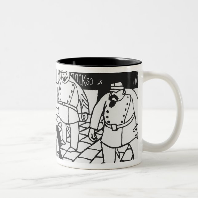 The Anarchist, 1892 Two-Tone Coffee Mug (Right)