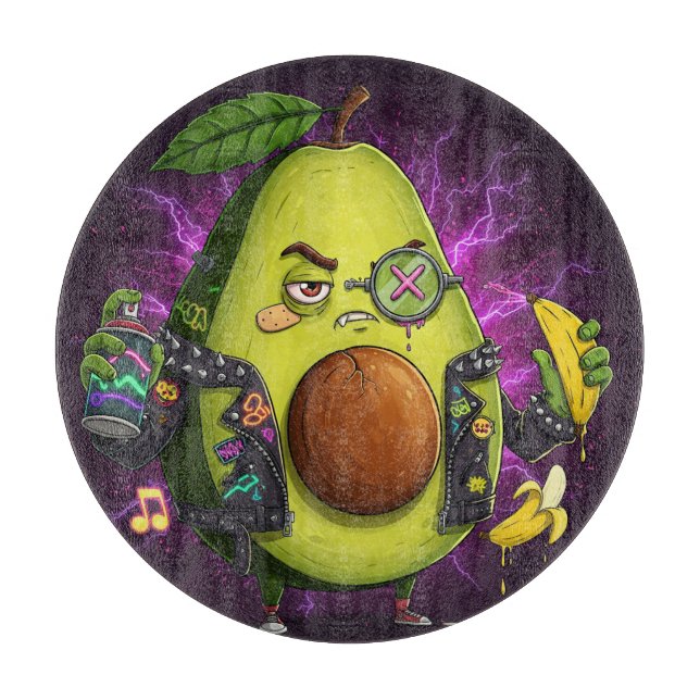 The Anarcho-Avocado Cutting Board (Front)