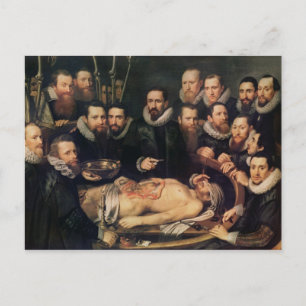 The Anatomy Lesson of Doctor Willem van der Postcard
