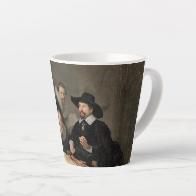 The Anatomy Lesson of Dr. Nicolaes Tulp Small Latte Mug (Right Angle)