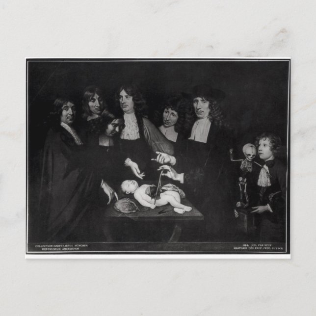 The Anatomy Lesson of Professor Frederik Postcard (Front)