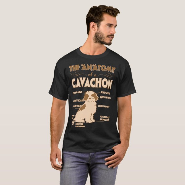 The Anatomy Of Cavachon Pet Lovers Gift T-Shirt (Front Full)