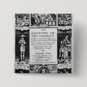 The Anatomy of Melancholy 15 Cm Square Badge