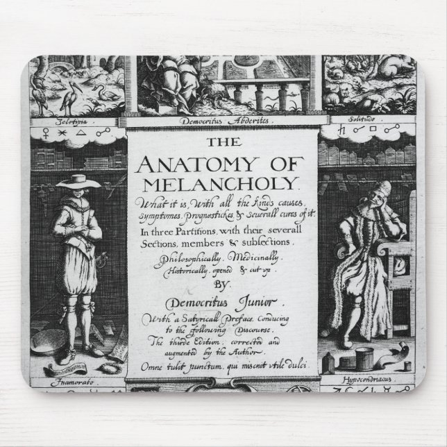 The Anatomy of Melancholy Mouse Pad (Front)