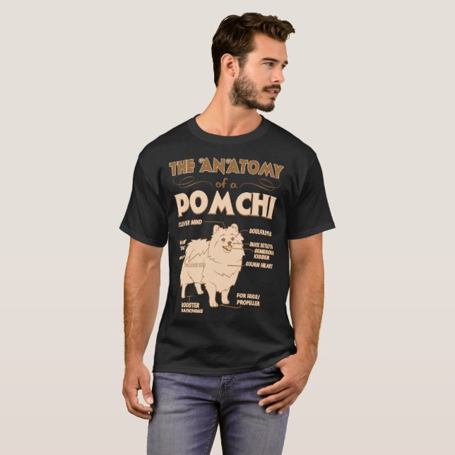The Anatomy Of Pomchi Pet Lovers Gift T-Shirt (Front Full)
