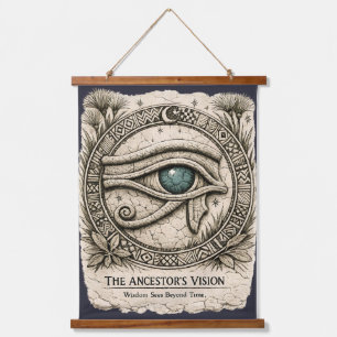 The Ancestor's Vision Eye of Horus Hanging Tapestry