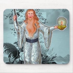 The ancestral Magician and the light of life Mouse Pad