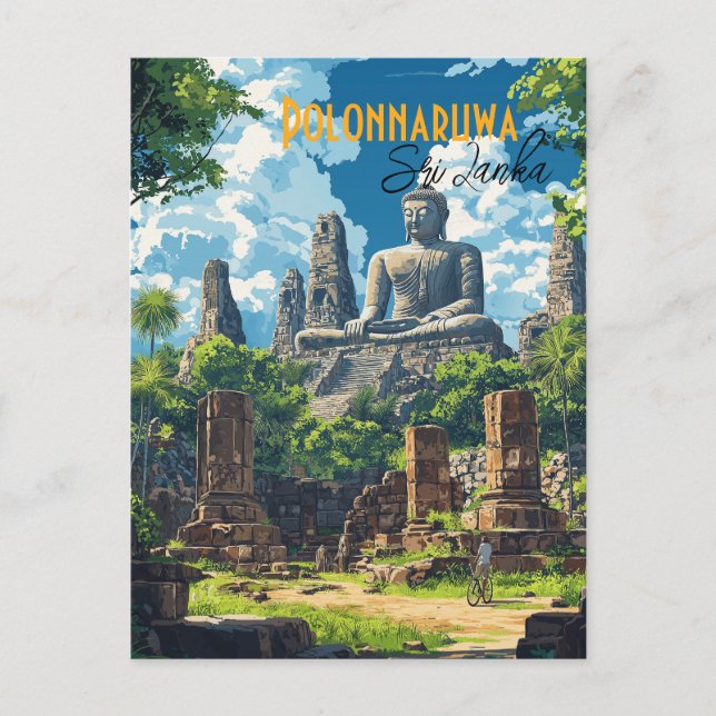 The Ancient City of Polonnaruwa Sri Lanka Postcard (Front)