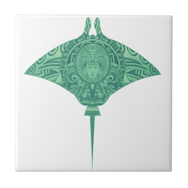 The ancient eagle ceramic tile (Front)