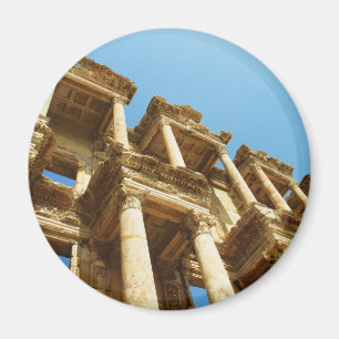 The Ancient Library of Celsus in Ephesus - photo Magnet