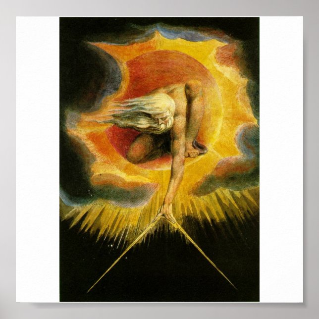 The Ancient of Days by William Blake Poster (Front)