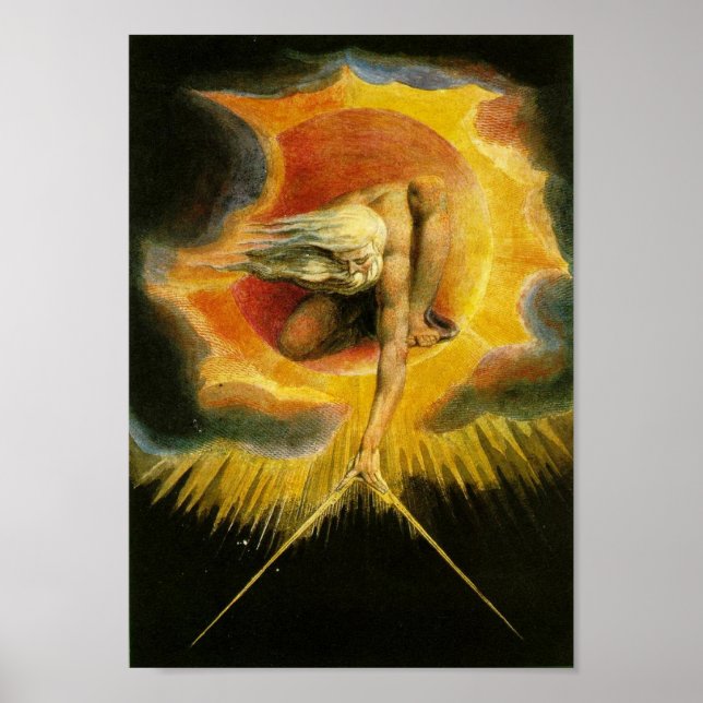 The Ancient Of Days Painting William Blake Poster (Front)