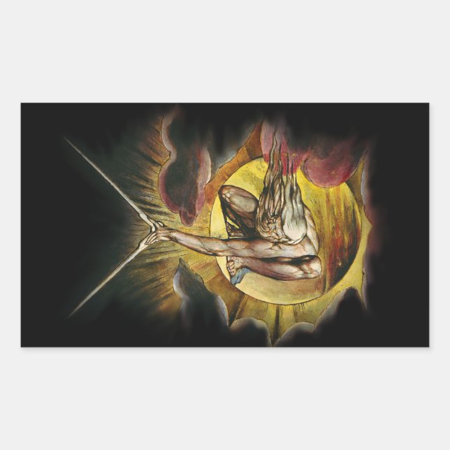The Ancient Of Days Rectangular Sticker (Front)