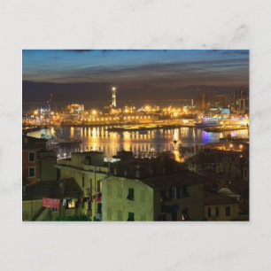 The ancient port in Genova, Italy Postcard