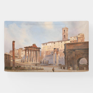 The Ancient Roman Forum (by Ippolito Caffi) Banner