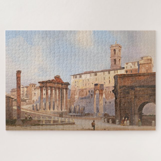 The Ancient Roman Forum (by Ippolito Caffi) Jigsaw Puzzle (Horizontal)