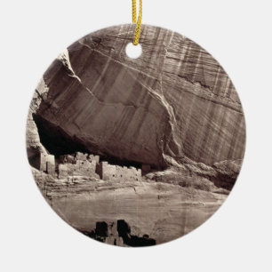 The Ancient Ruins of the Canyon de Chelle, 1873 (a Ceramic Tree Decoration