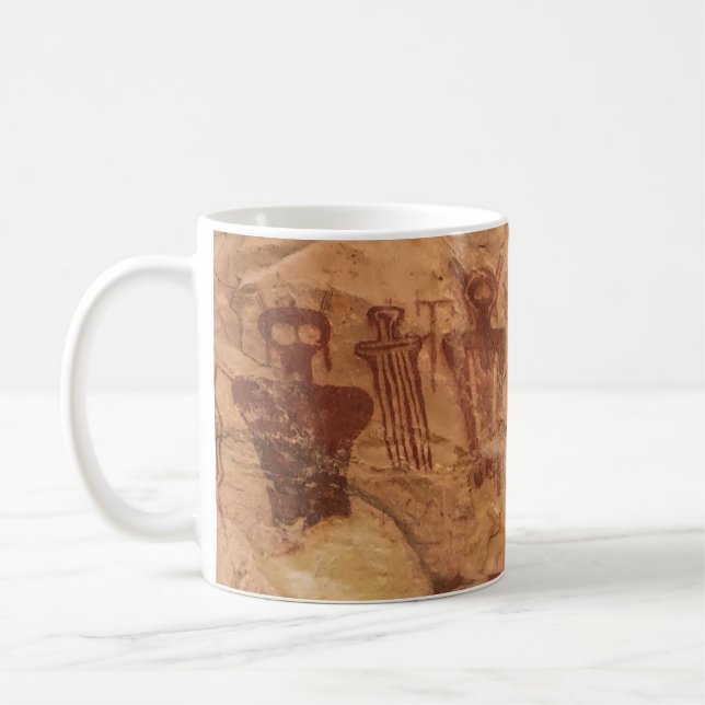 "The Ancients", Sego Canyon Utah Pictograph  Coffee Mug (Left)