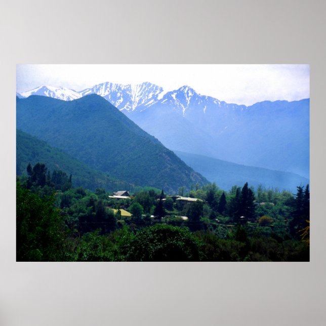 The Andes Mountains in Chile Poster (Front)