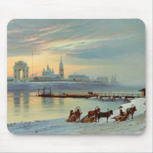 The Angara Embankment in Irkutsk, 1886 Mouse Pad