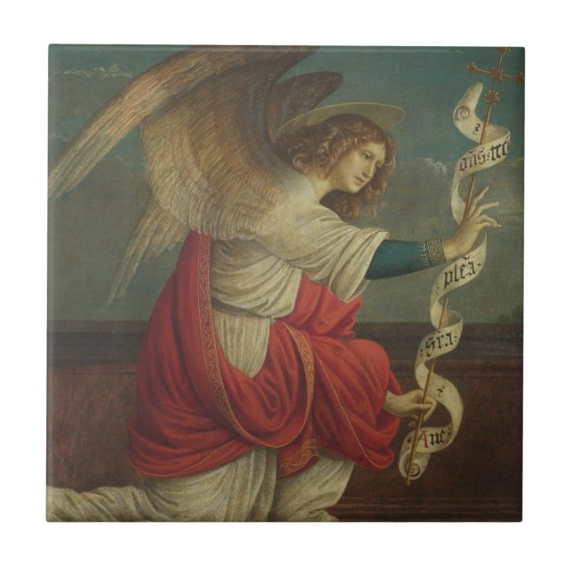 The Angel Gabriel - Gaudenzio Ferrari Ceramic Tile (Front)