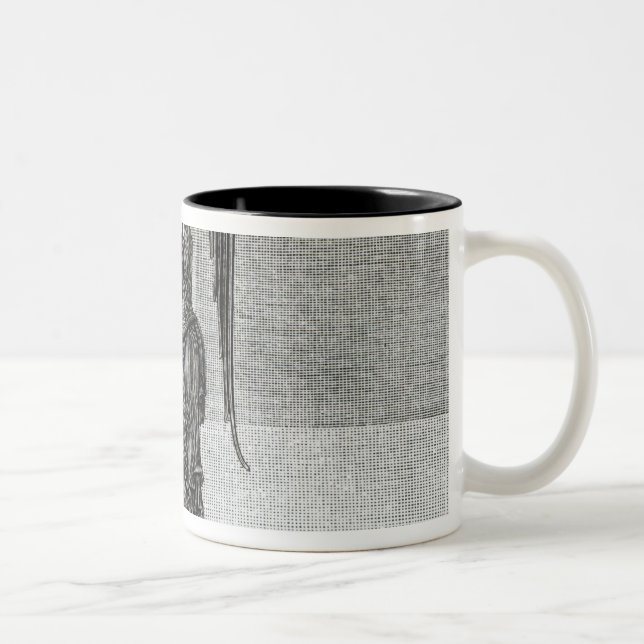 The Angel, holding the Keys of Hell Two-Tone Coffee Mug (Right)