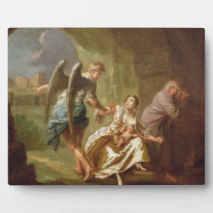 The Angel of Mercy, c.1746 (oil on canvas) Plaque