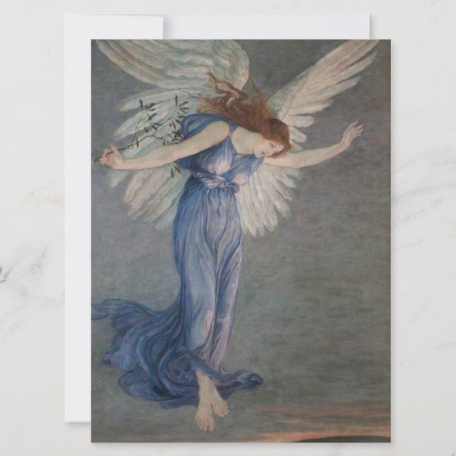 The Angel of Peace (by Walter Crane) Card (Front)