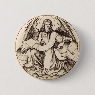 The Angel of Saint Matthew  6 Cm Round Badge