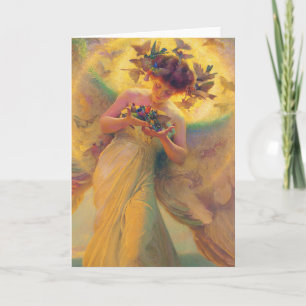 The angel of the birds card