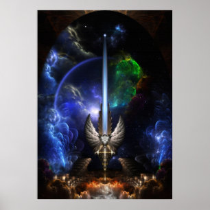The Angel Wing Sword Of Arkledious Sp Brick Poster